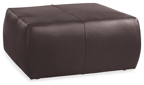 Lind Leather Ottoman