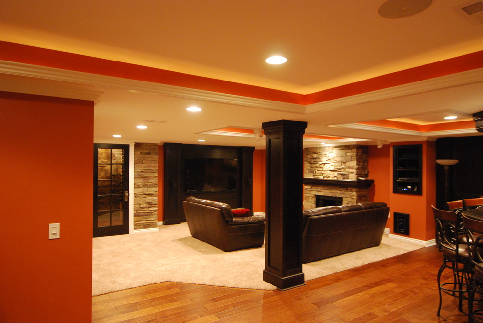 Verkerke Basement - Traditional - Basement - Detroit - by Plan-2-Finish