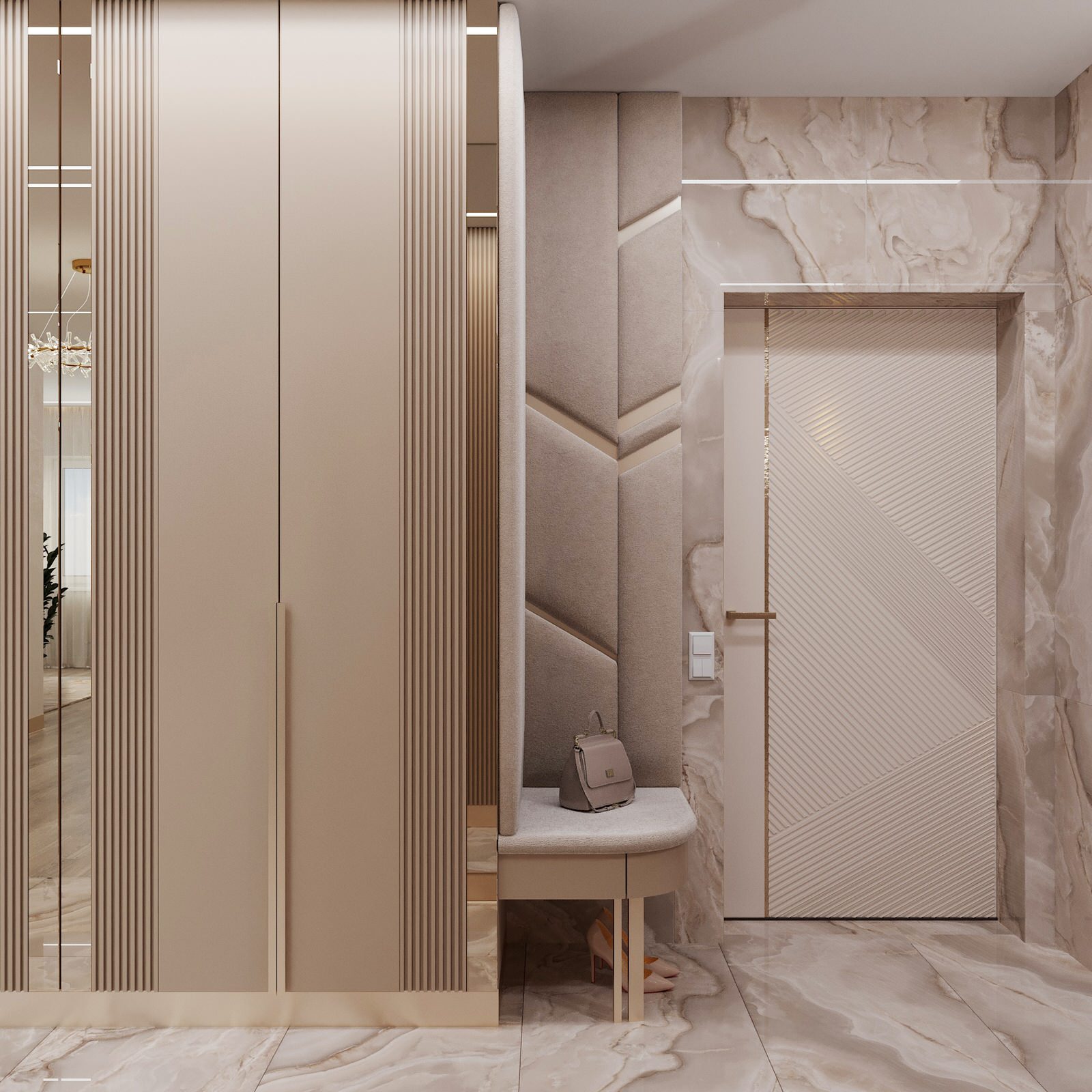 2023г. Интерьер квартиры 62 м2 в ЖК "Оазис"