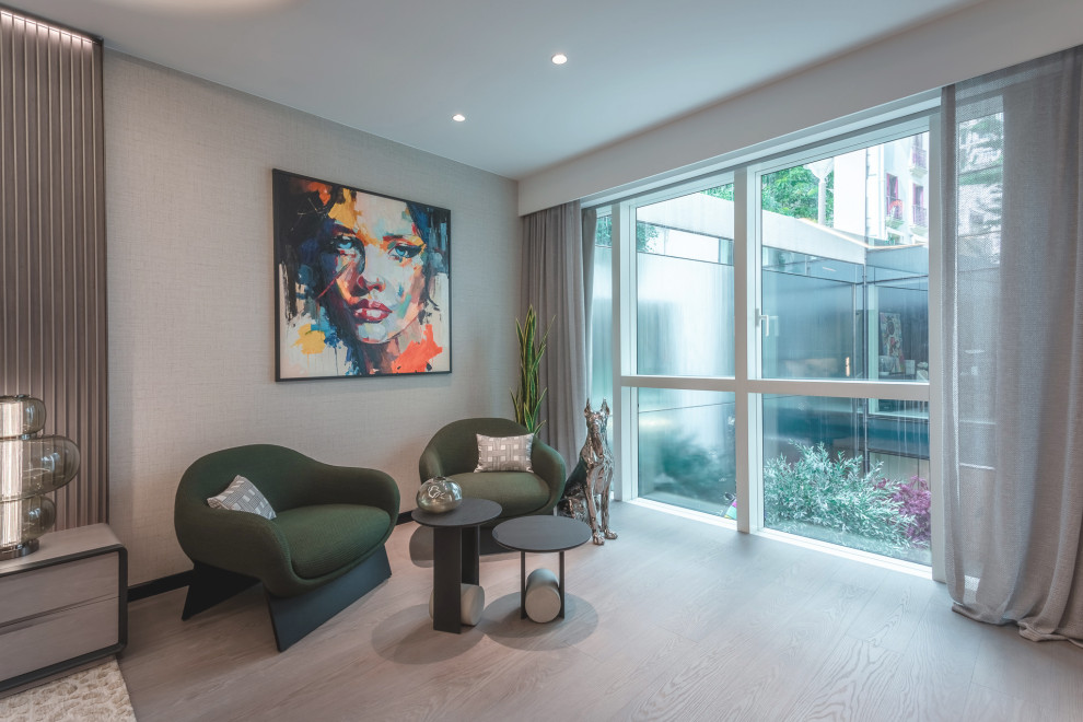 Fusion modern. Interior design of a villa in Monte-Carlo