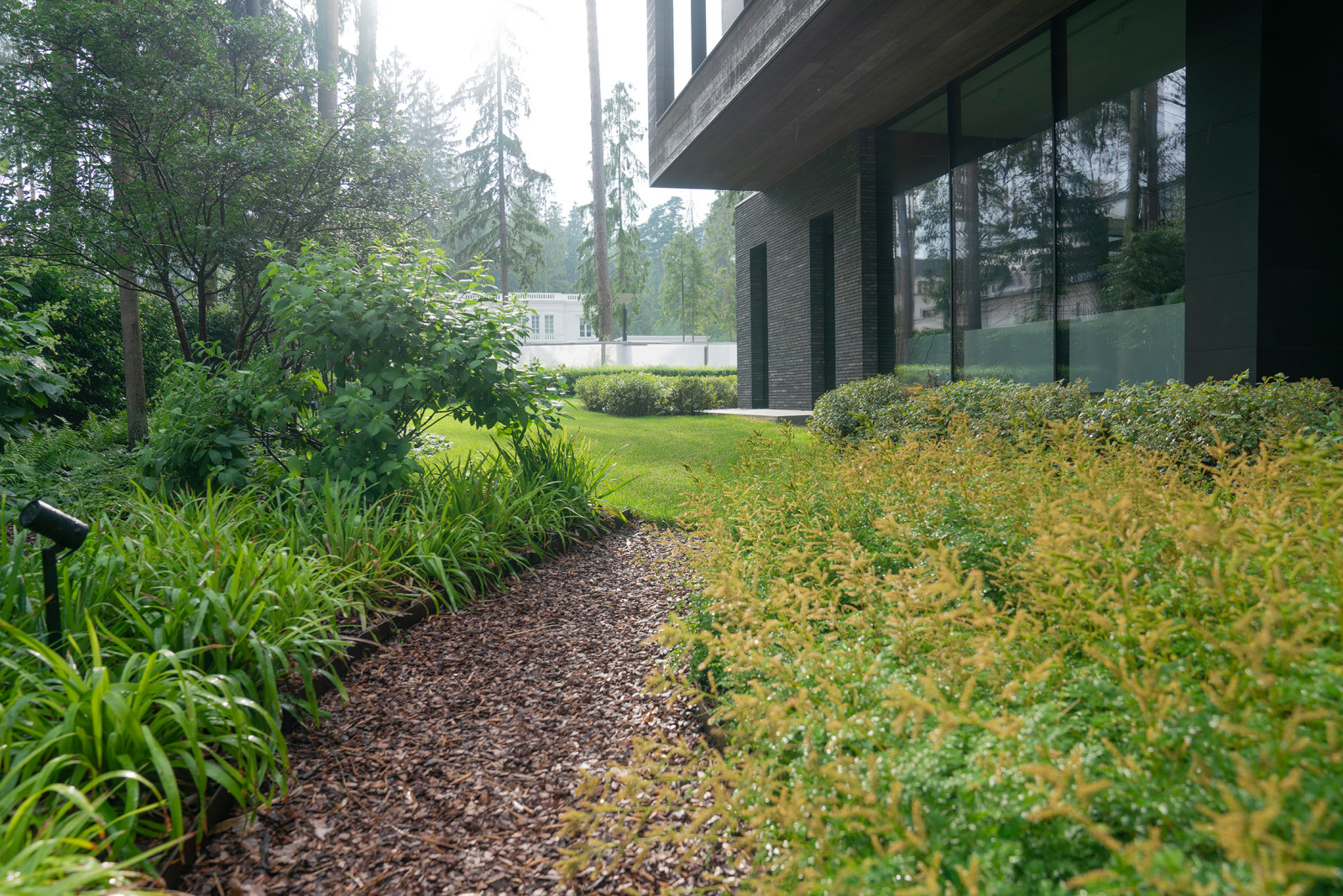 В гармонии с лесом. Модернистский сад. КП Новоуспенский 2020 г