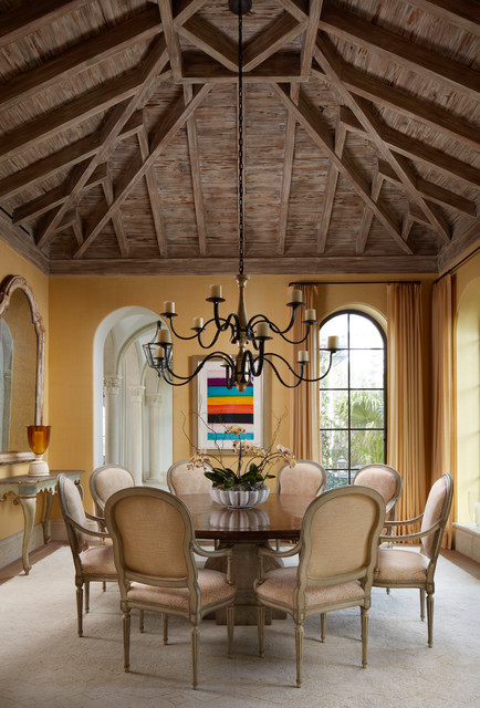 Custom Ceiling mediterran-esszimmer