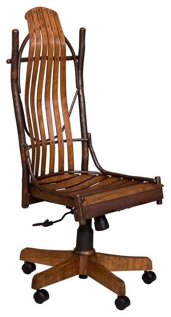 Armless Desk Chair Cherry With Michael S Cherry Stain Rustic