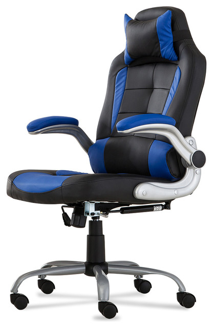 Executive High Back Reclining Faux Leather Racer Back Chair
