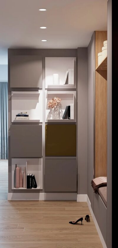 Вместительные шкафы и встроенная мебель в прихожей