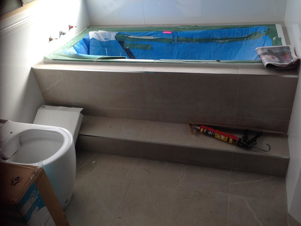 Rebuild of faulty bathroom - including all structural walls and floor