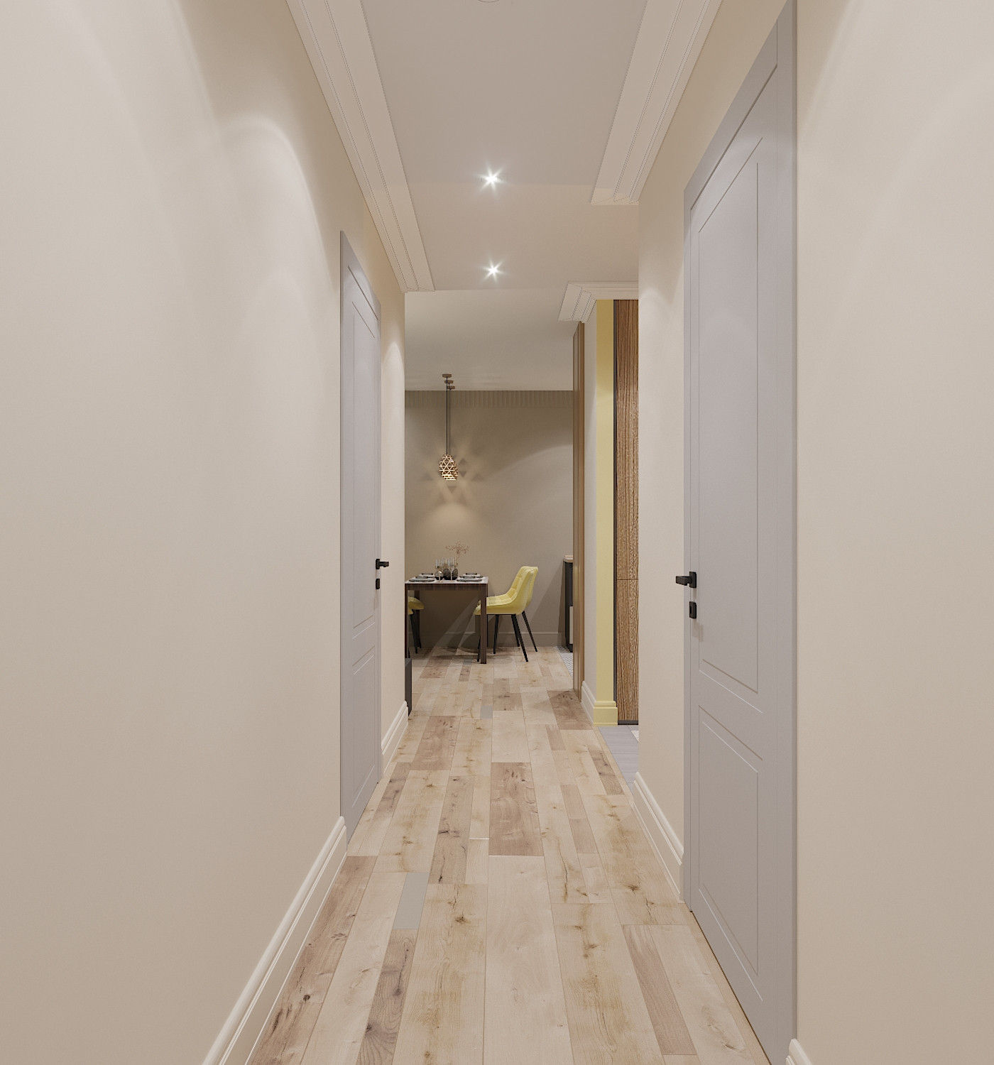 Яркая квартира для дождливого города