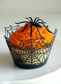 Seasonal Cupcake & Cake Wrappers, Spider Web