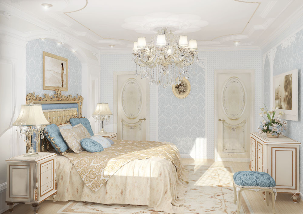 Квартира в бежевых тонах в стиле неоклассика