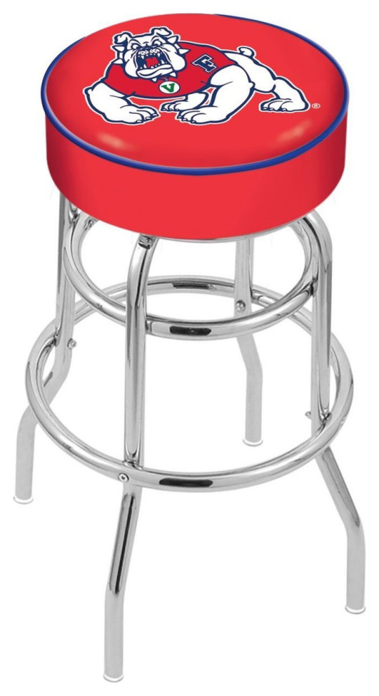 Holland L7C1 Fresno State 25" DoubleRing Counter Stool Chrome