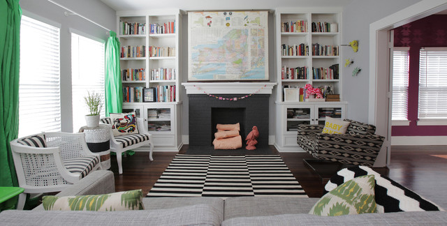My Houzz: Colorful Hand Painting Bedecks a Creative Home eclectic-living-room
