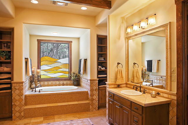 Texas Hill Country Style - Amerikanischer Südwesten - Badezimmer