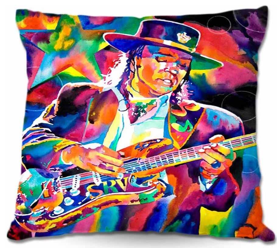 DiaNoche Outdoor Pillows Stevie Ray Vaughn