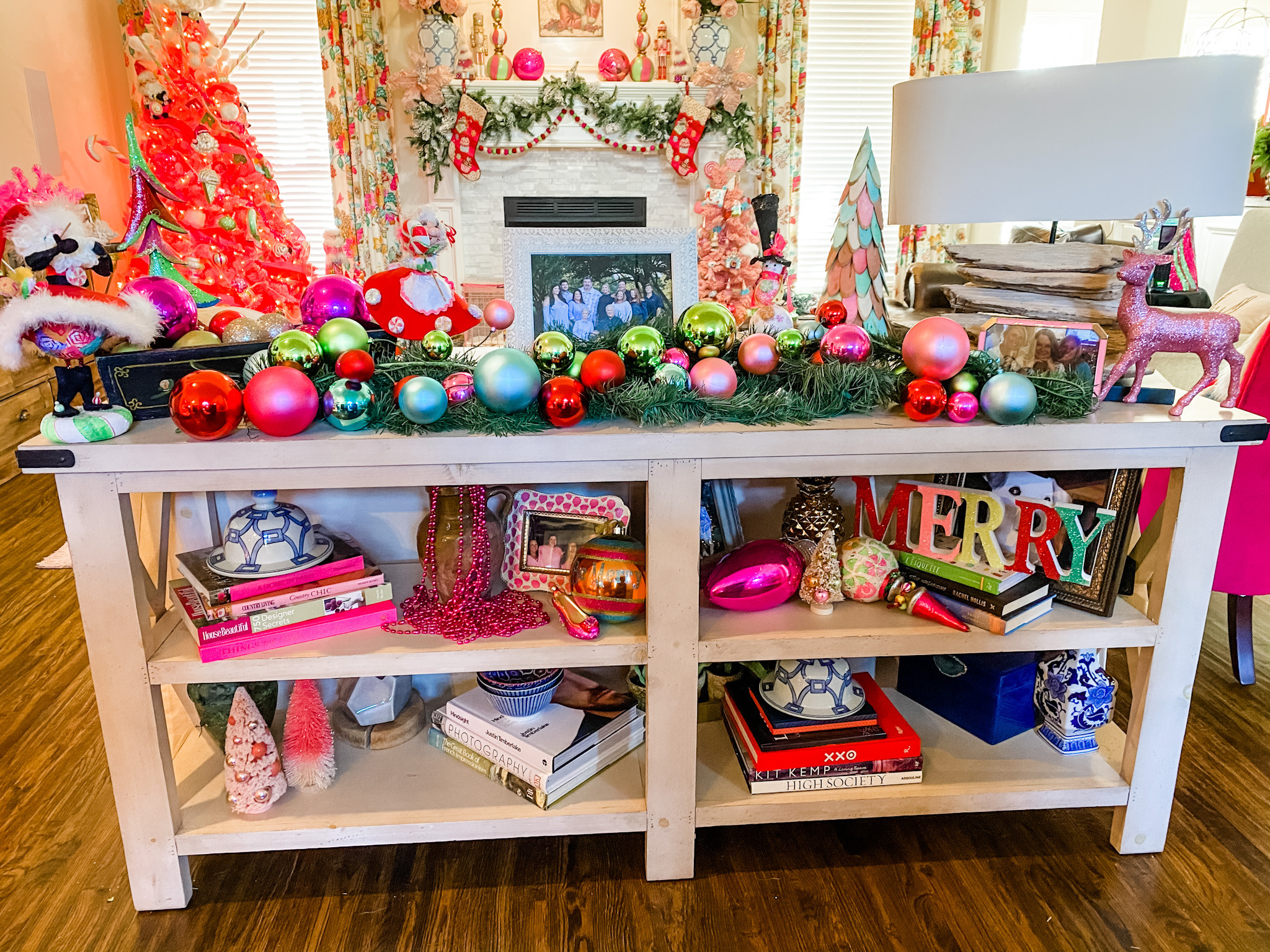 Pink Christmas Home Decor