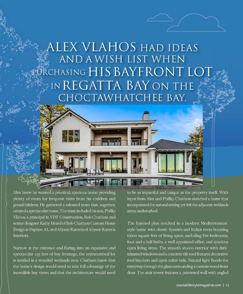 Coastal Lifestyle Magazine-  Bayside Luxury Villa
