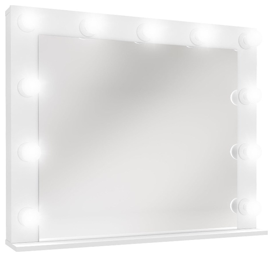 Boahaus Edirne Bath Vanity Lighted Mirror Makeup Mirrors by