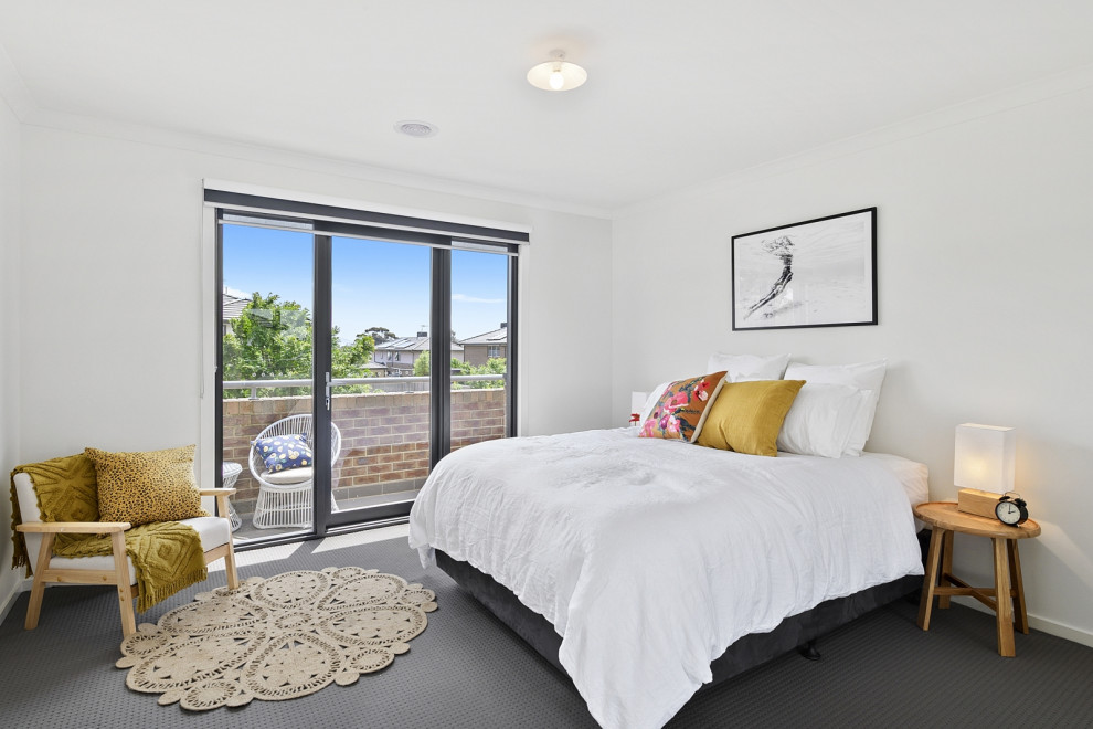 Contemporary bedroom in Geelong.