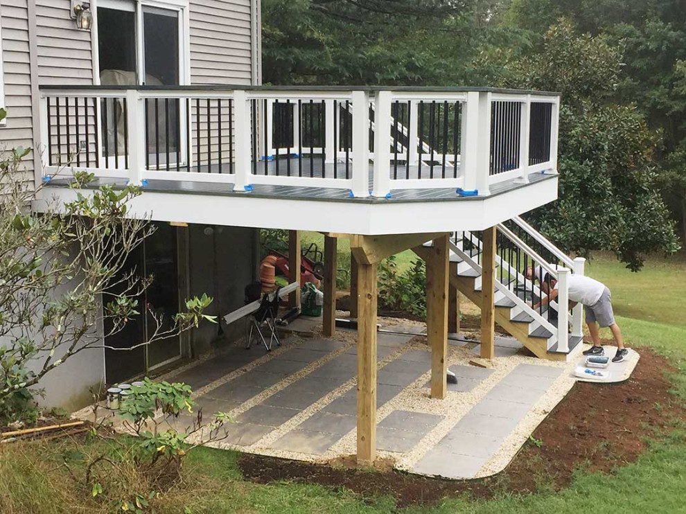 New rear deck after staining