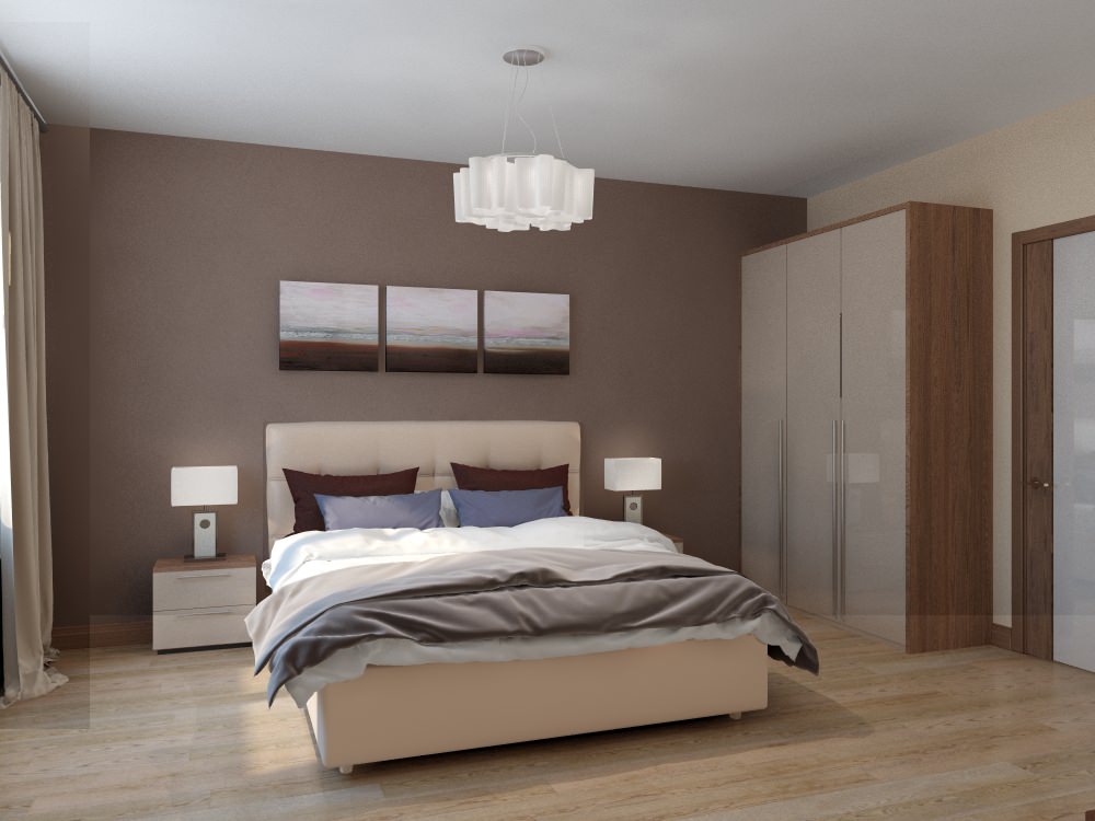 Современный стиль спальня для молодоженов