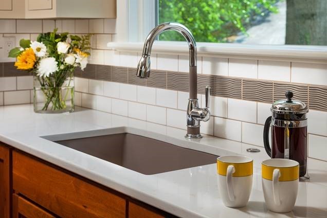 Cherry & Off-white Kitchen with Historic Charm