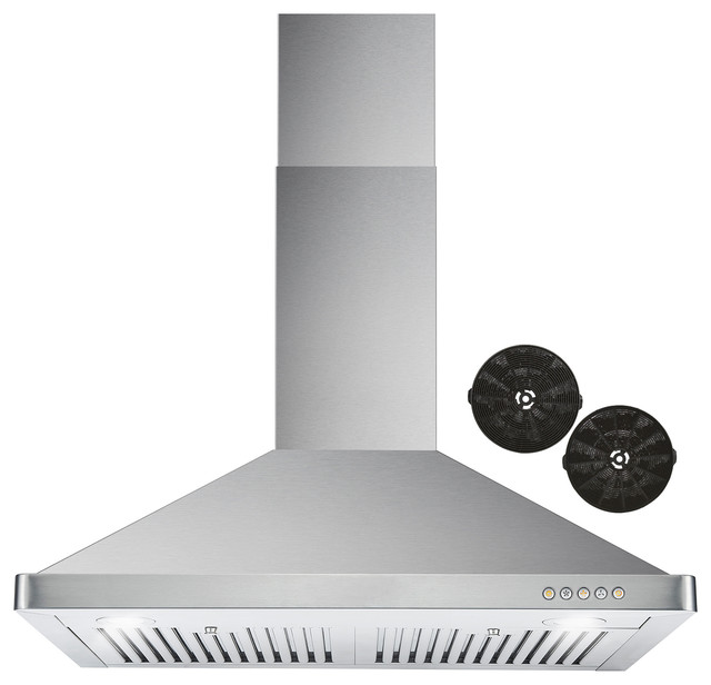 Duffy Wall Mount Range Hood Stainless Steel Ductless 30