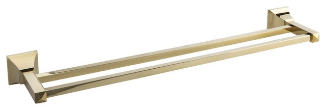 Atlas Homewares GRADTB600 22 Inch Double Towel Bar - French Gold