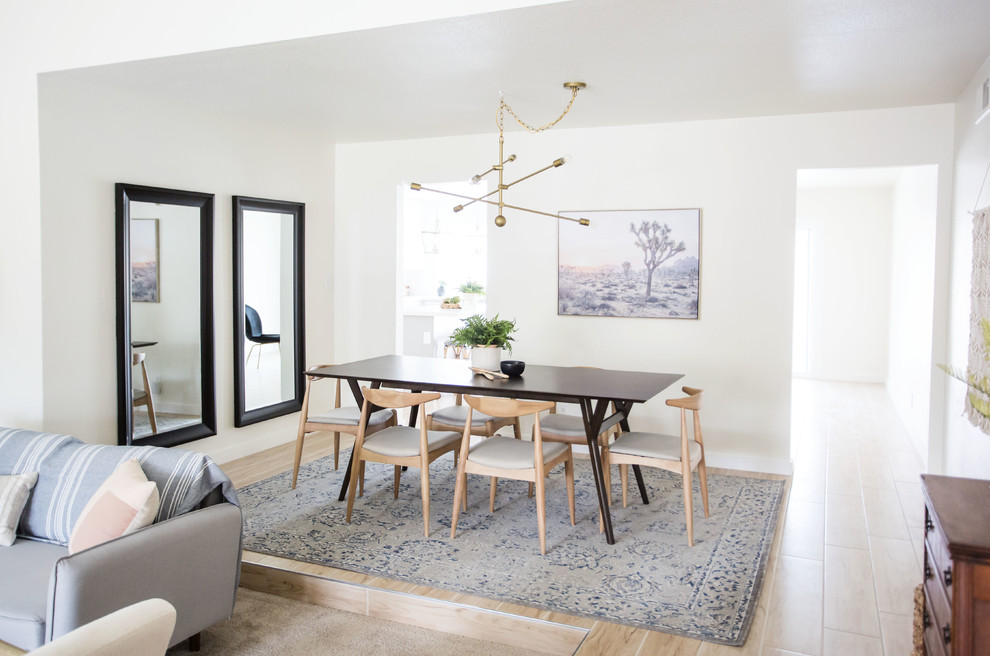 Transitional dining room photo in Phoenix