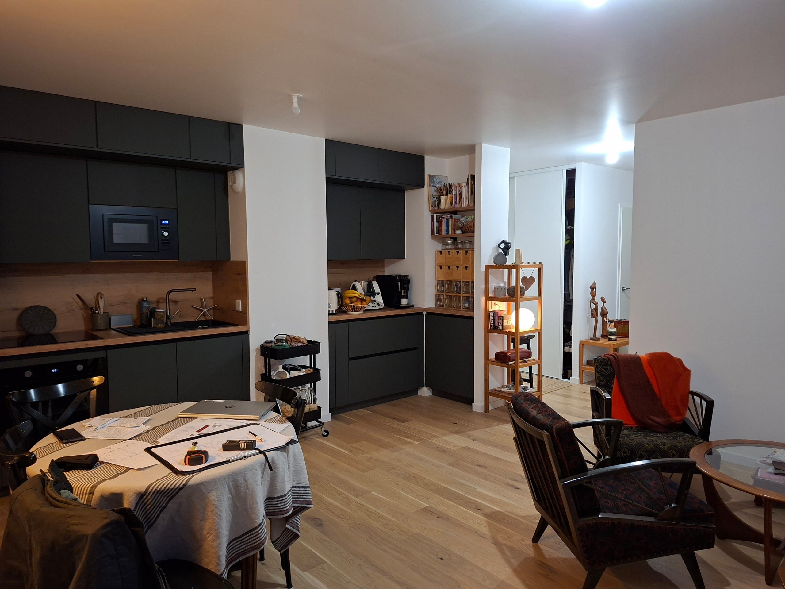Aménagement d'un appartement récent de 60m2