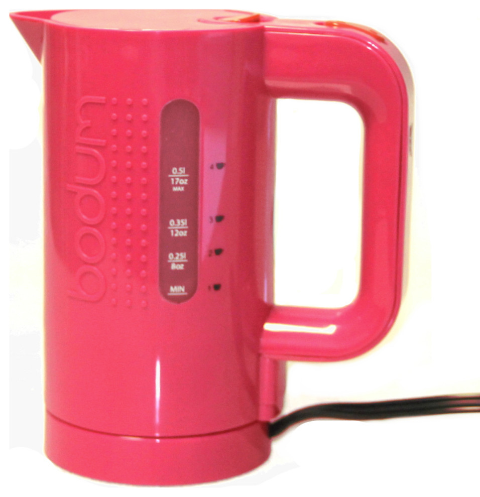 Bodum Bistro Fuchsia 17 Ounce Electric Water Kettle Transitional
