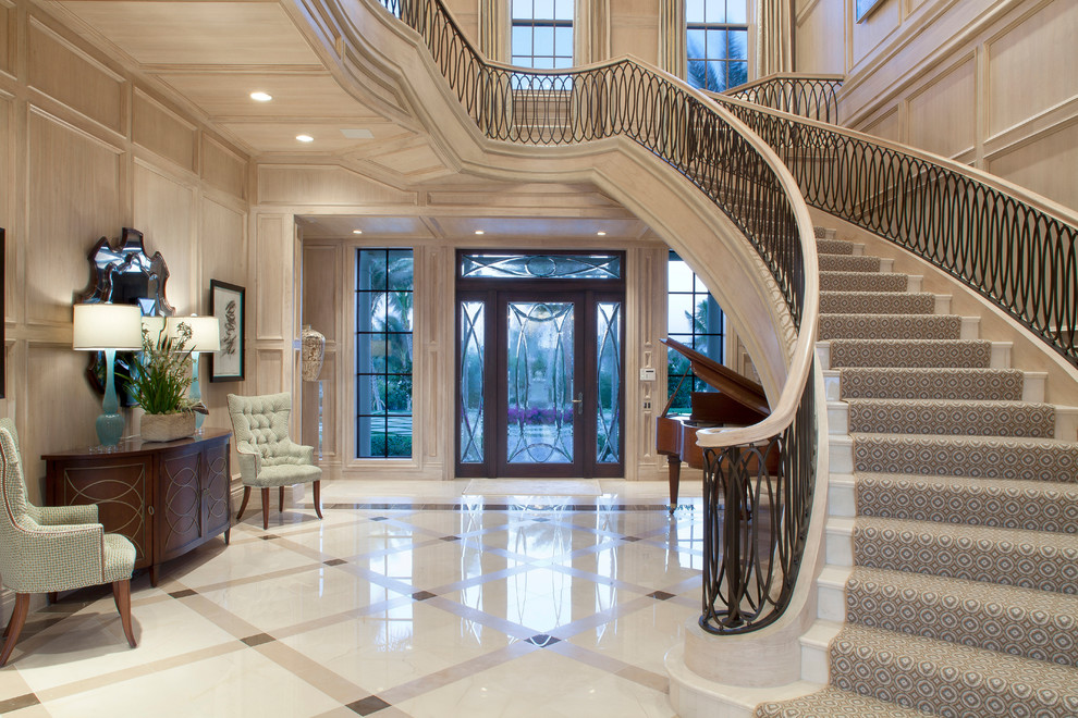 Inspiration for a transitional entryway remodel in Miami