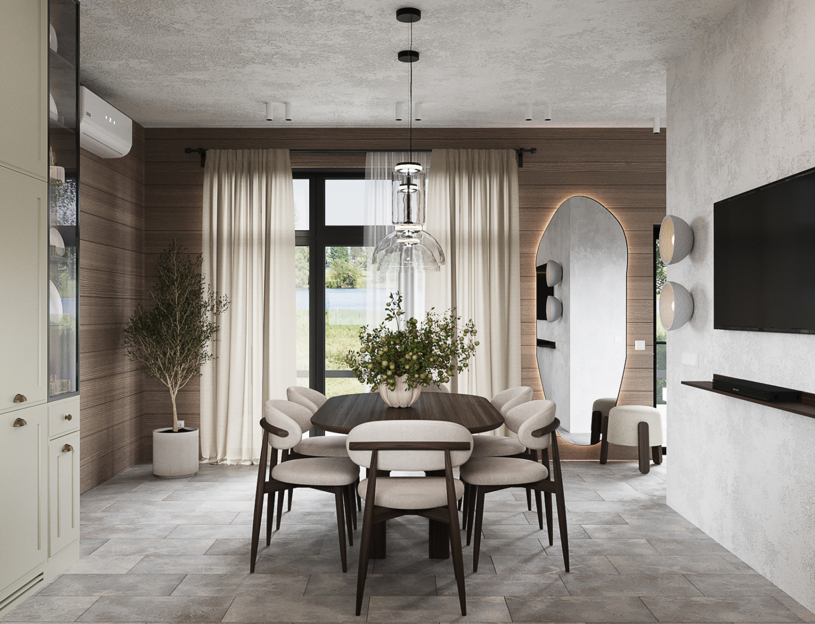 Частный дом в стиле джапанди