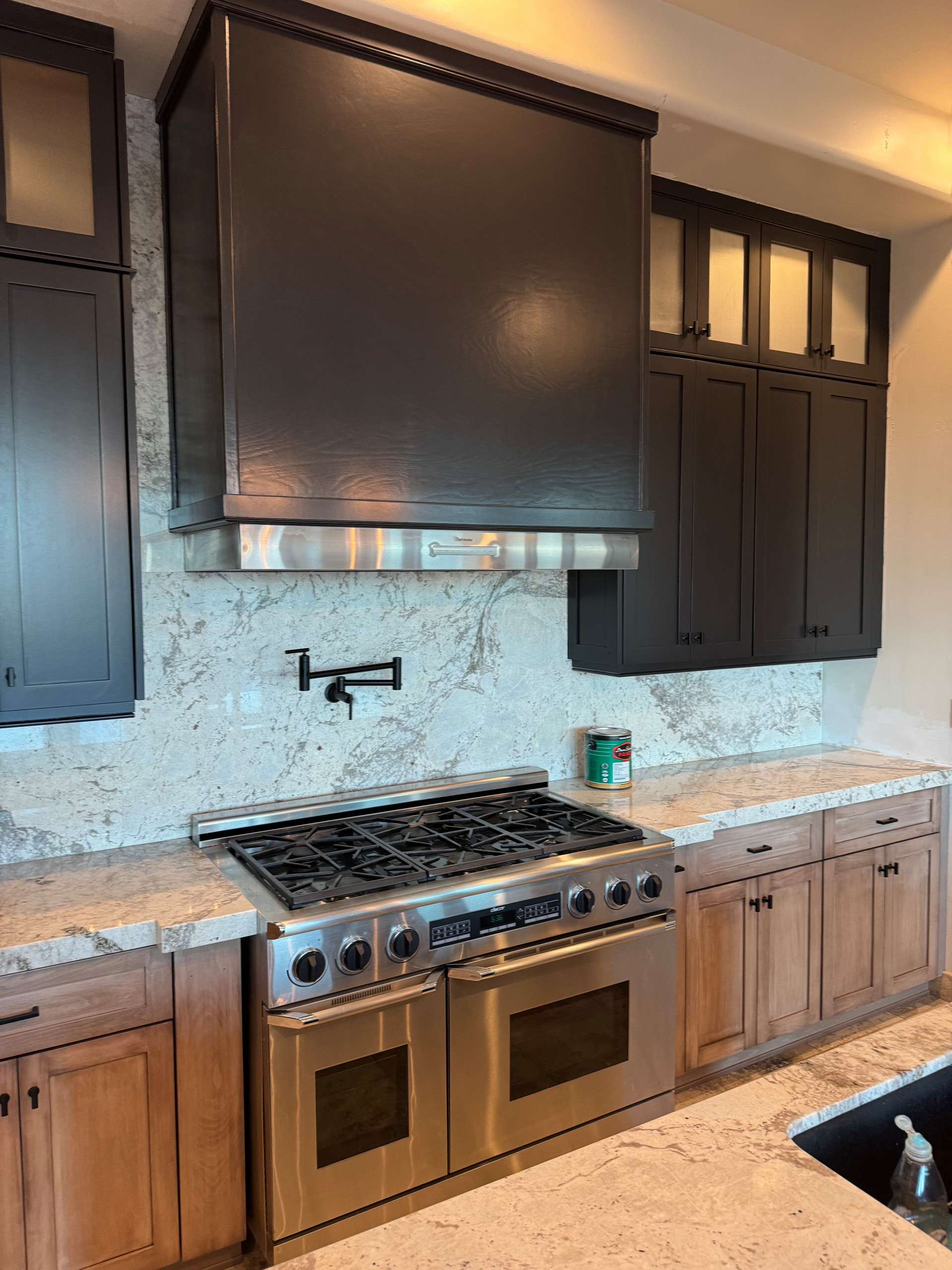 Two Tone Kitchen Reface and Partial Build