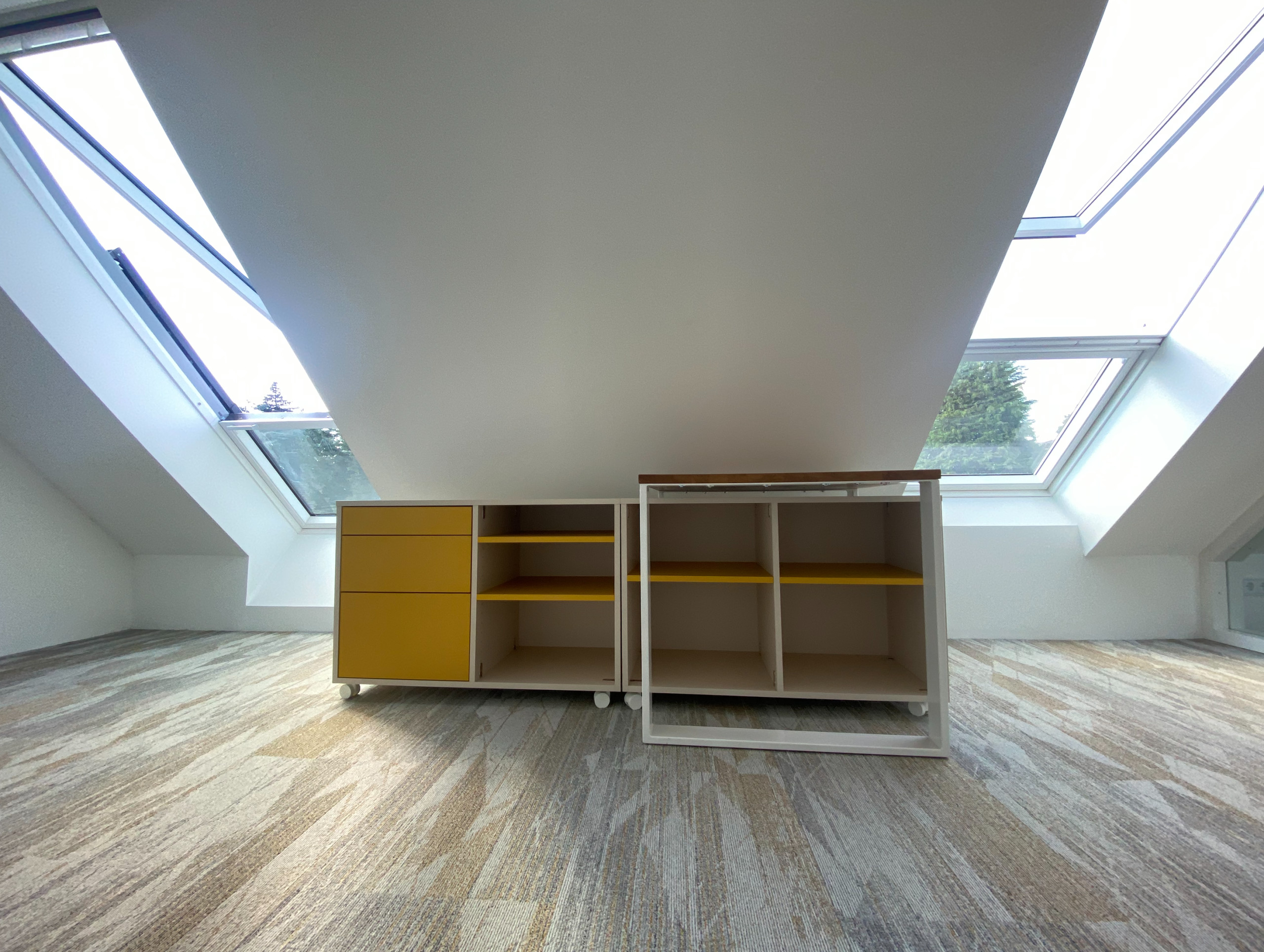 Dachumbau mit Wendeltreppe