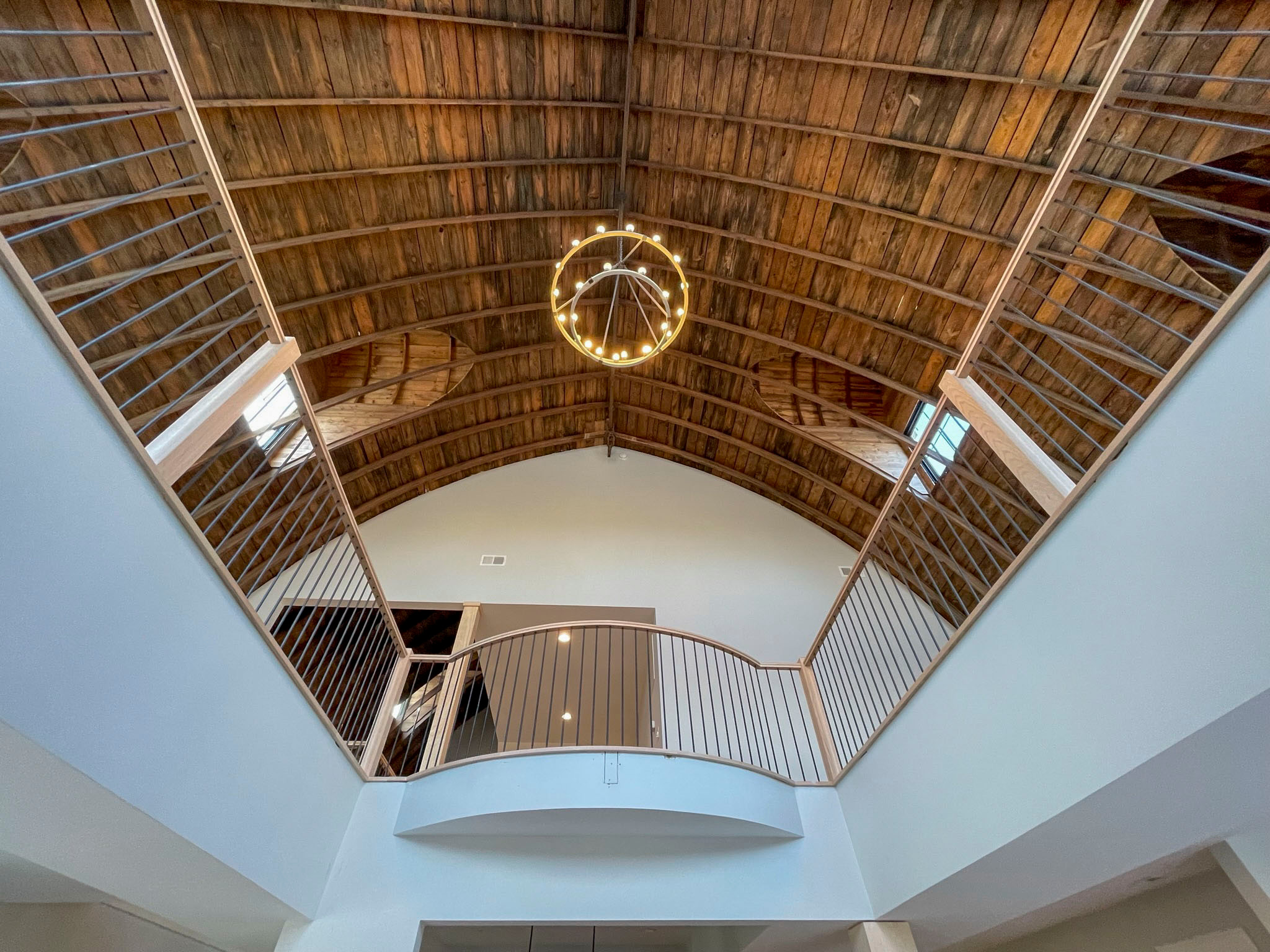 102_Straight-Freestanding Stairs/Landing in Barn Style Home, Leesburg VA 20175