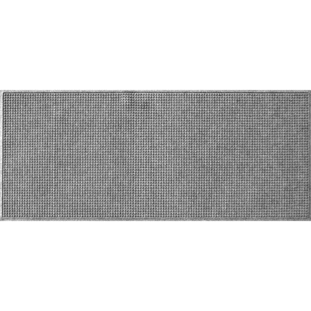 Squares 22x60 Indoor/Outdoor Runner Mat, Medium Gray