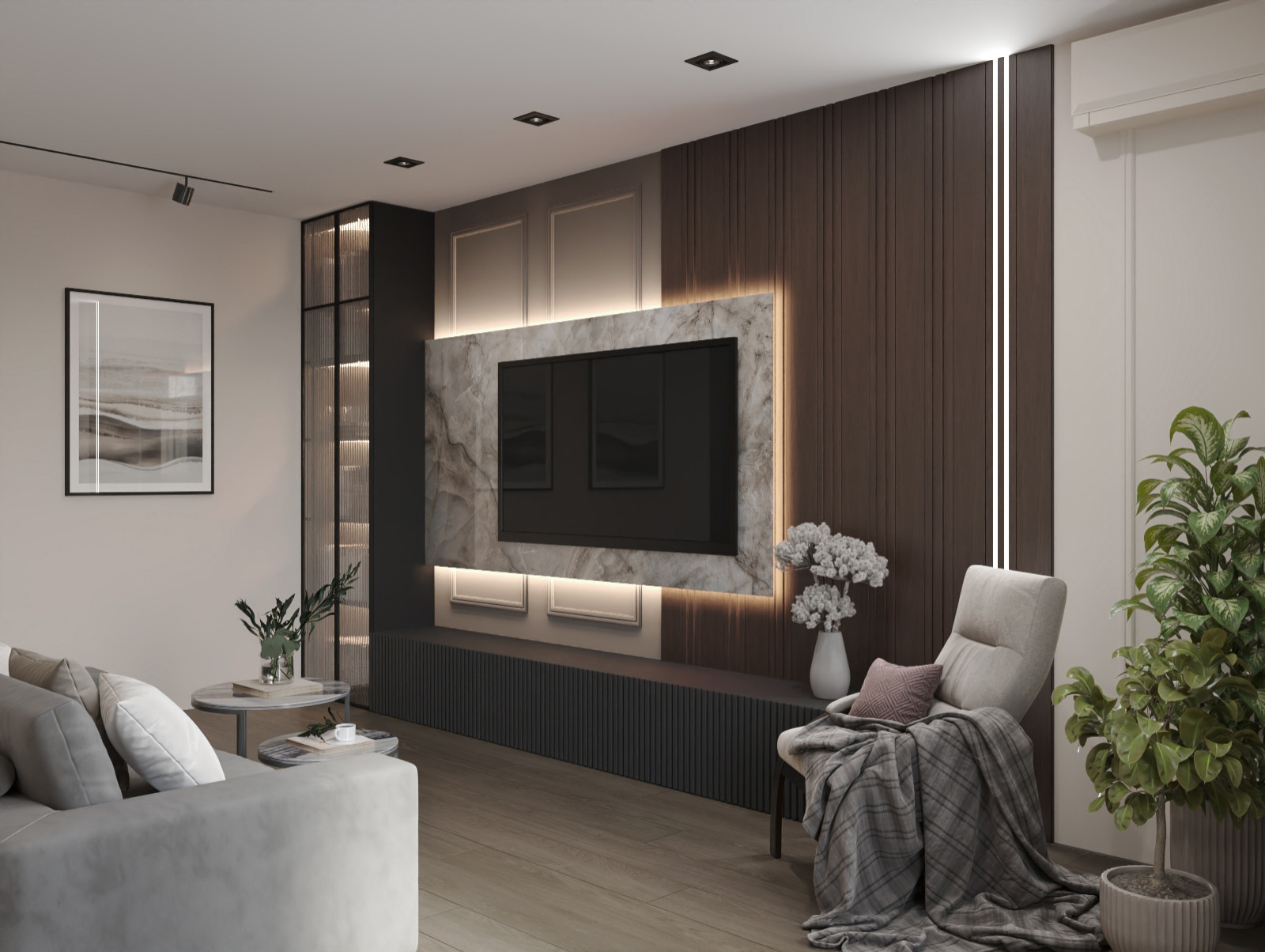 Проект интерьера в современной классике