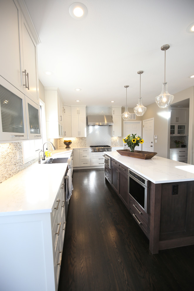 Transitional kitchen photo in Denver
