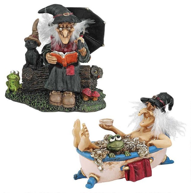 Magical Witches Cauldrons Statue Sculpture Collectible Collection