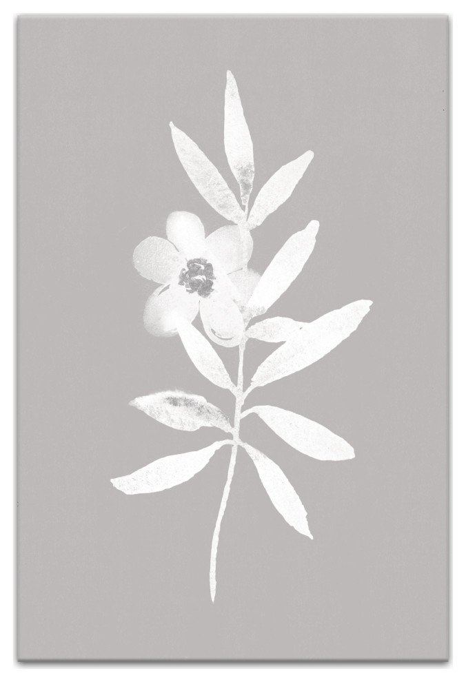 Soft White Flower 20 x 30 Canvas Wall Art, 20 x 30 Contemporary