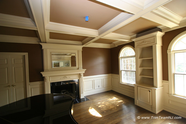 Wainscot And Picture Frames Traditional Living Room New York