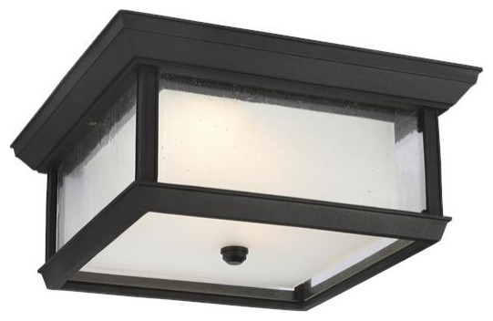 Murray Feiss OL12813TXB-LED 2, Light Outdoor LED Flush Mount, Textured Black