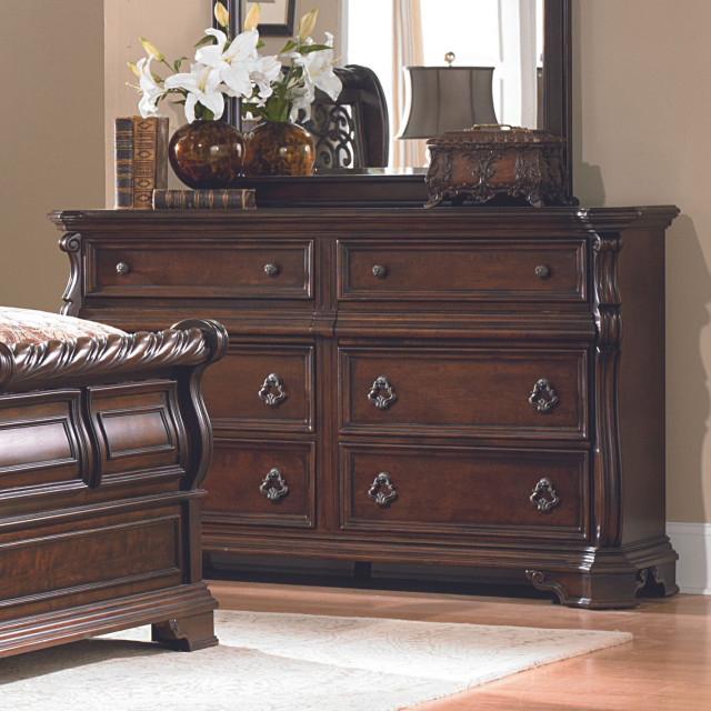 Dilmon 8 Drawer Double Dresser Traditional Dressers by Modon Houzz