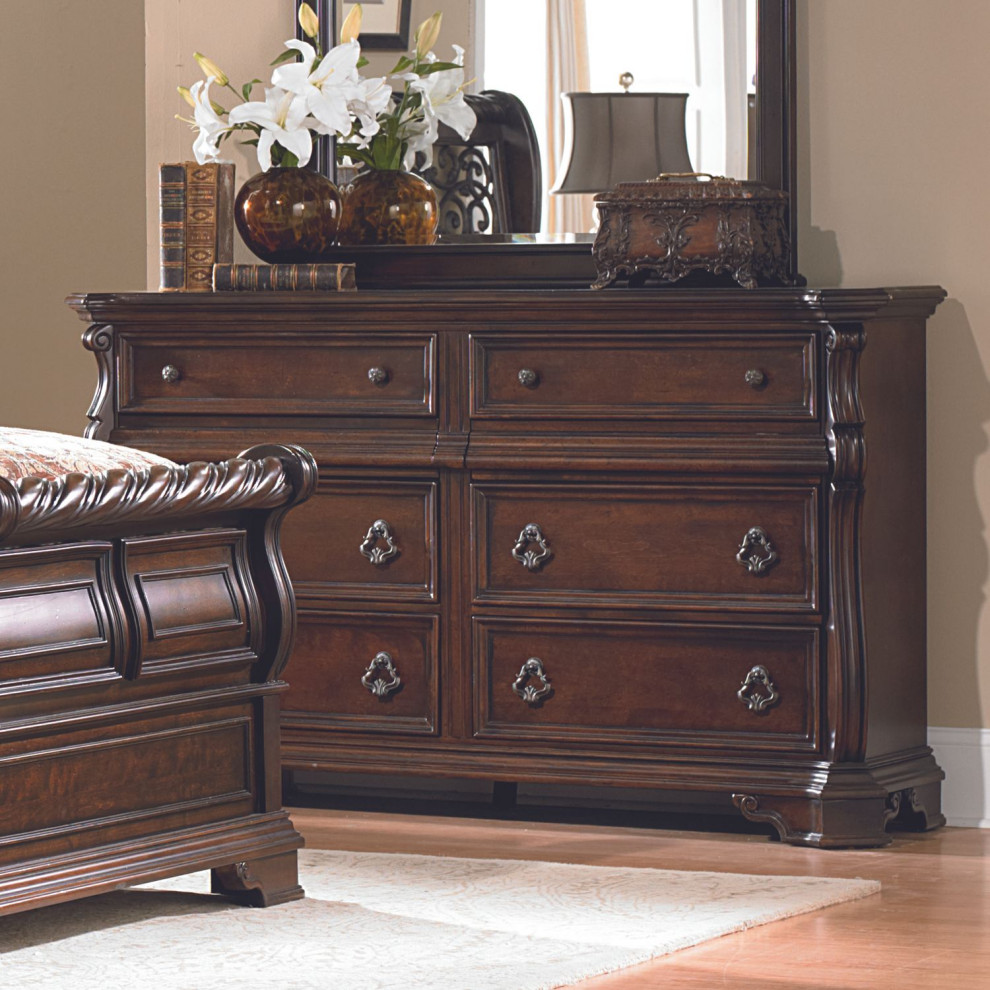 Dilmon 8 Drawer Double Dresser - Traditional - Dressers - by Modon | Houzz