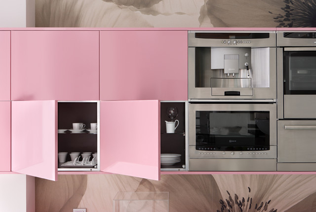White And Pink Kitchen White And Pink Kitchen Modern