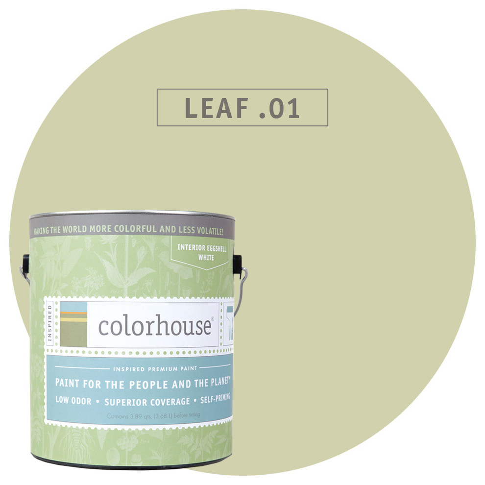 Inspired Semi-Gloss Interior Paint, Leaf .01, Gallon