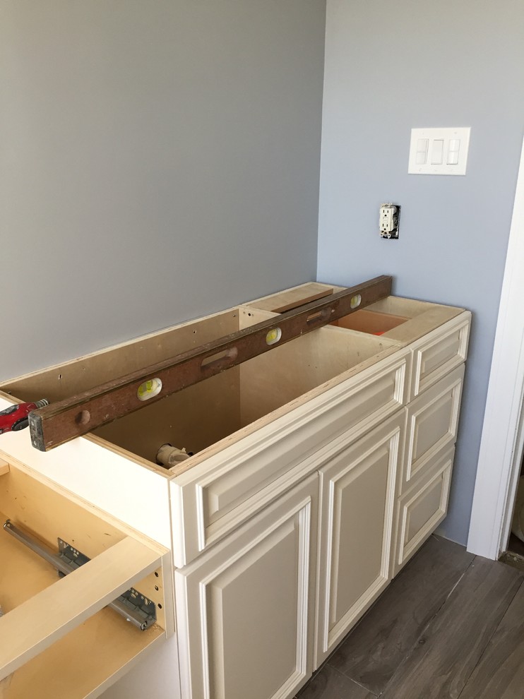 Where to hang hand towel in bathroom