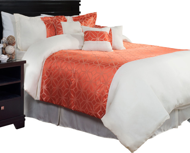 Morgan 7 Piece Comforter Set by Lavish Home - Contemporary - Comforters