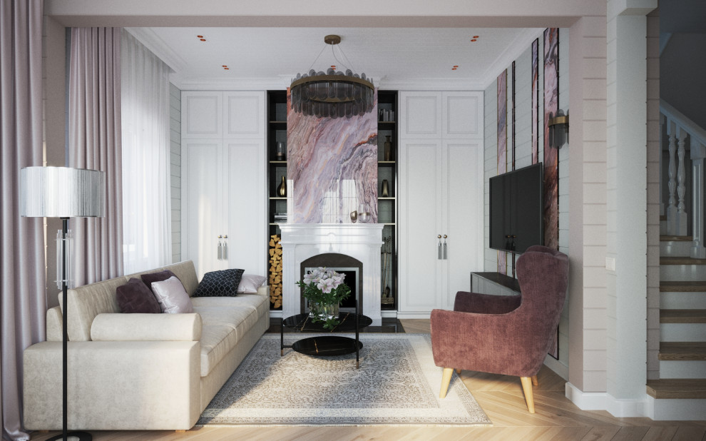 Дом из бруса 130 кв.м._ Гостиная