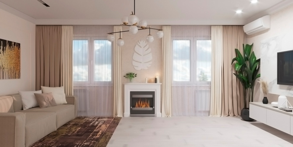 Воздушная гостиная, 20 м2