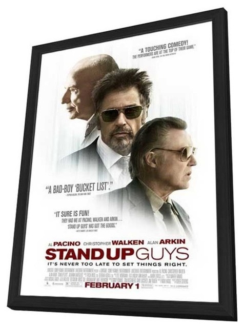 Stand Up Guys 11 x 17 Movie Poster - Style B - in Deluxe Wood Frame